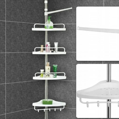 4 Layer Adjustable Bathroom Corner Shelf