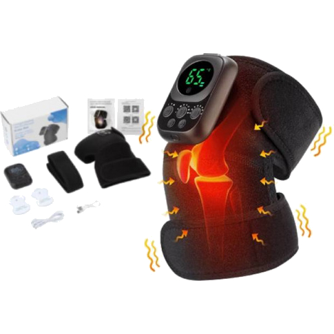 Electric Heating Vibration Knee Massager Pad with App