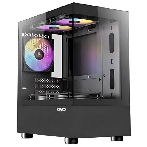 OVO CC219501B 3X-ARGB ICE Cube Gaming Casing