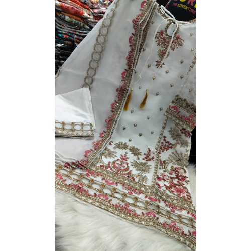 Premium Pakistani Design Salwar Kameez 4-Piece