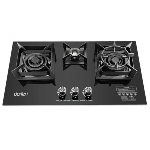 Dorfen DF-GB3D Marble 3 Burner Gas Stove