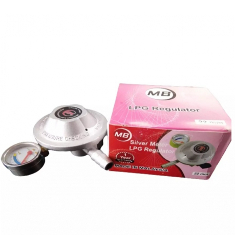 MB Silver LPG Gas Regulator 22mm