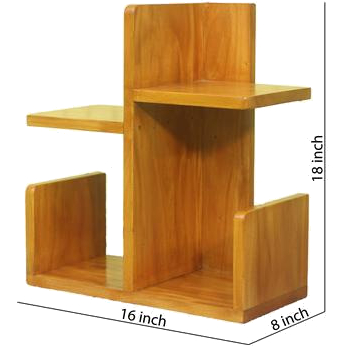 Wooden Table Book Shelf