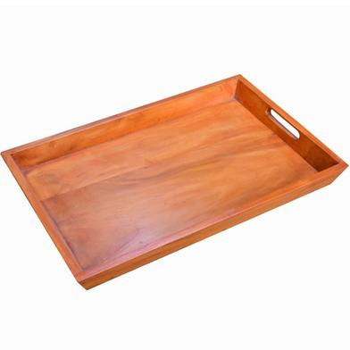 Natural Wooden Serving Tray with Handles