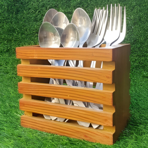 Wooden Spoon Holder