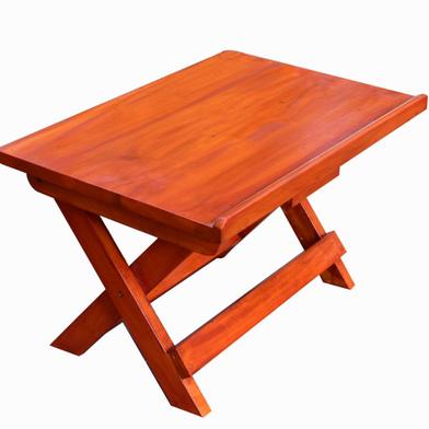Wooden Cross Stand Portable Folding Table