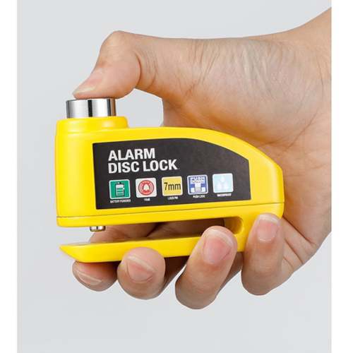 Heavy Duty Motorbike's 7mm Alarm Disc Lock