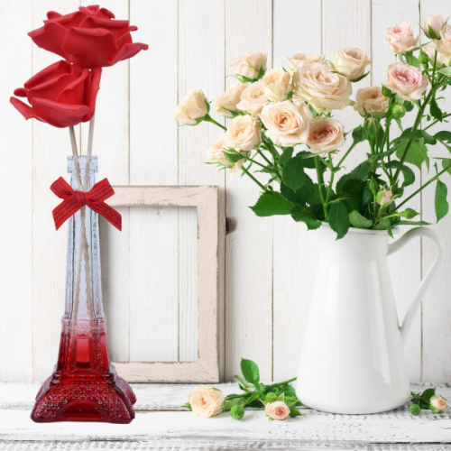 Eiffel Tower Glass Flower Vase Reed Diffuser