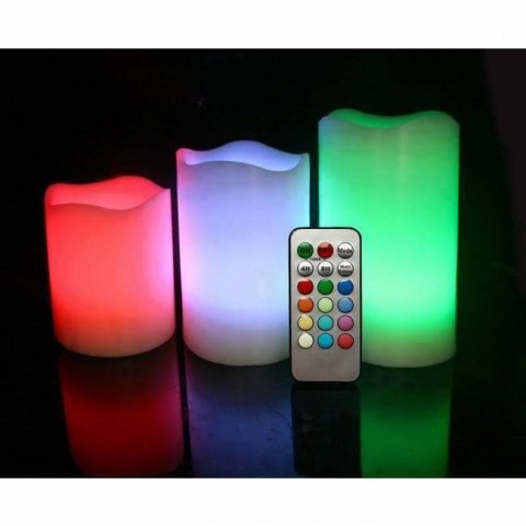 Remote Control LED Light  Paraffin Wax with Scent