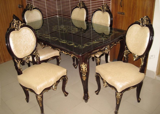 Tristar Dishing Dining Table Furniture 6 Pieces Set DL44F