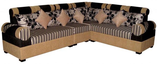 Modern L Shaped Sofa Set Furniture Best Quality Fabric Foam
