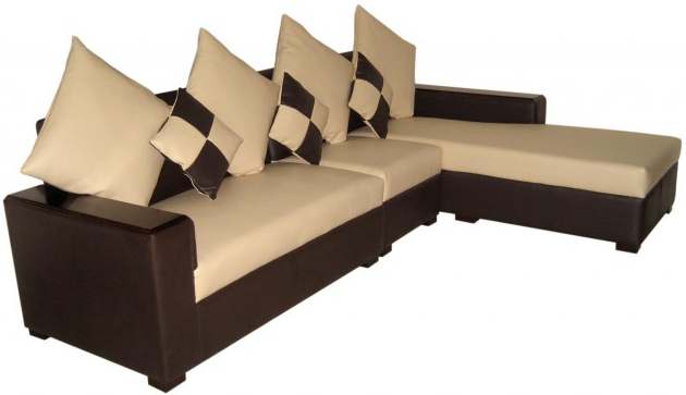 Sofa Set L Shaped 6 Leather Seat Solid Foam Furniture