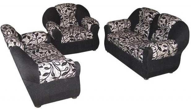 Stylish Sofa Set 5 Seat Solid Wood Fabric Furniture SL75F