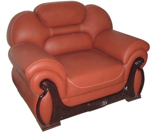 Sofa Set Quality Wood Leather Foam Stylish Furniture SL48F1