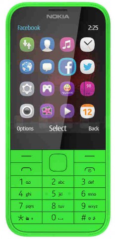 Nokia 225 Mobile Phone 2MP Camera Mini-SIM Video USB
