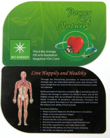 Anti Radiation Bio Energy Card Alternative Medicine