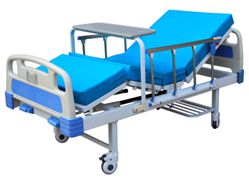 Hospital Bed 2 Manual Crank Aluminum Alloy 5" Castor YKB003