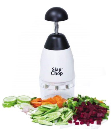 Slap Chop Manual Food Chopper Machine Lightweight 3 Blades