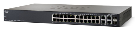 Cisco SRW224G4 24-Port 10/100 + 4 Port Gigabit Switch