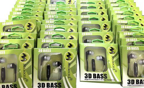 Microcell 3D Bass Clear Sound Transmission Stereo Earphone