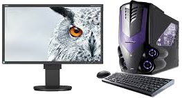 Desktop PC Intel Core i3 530 1TB HDD 4GB RAM 17" LED Monitor