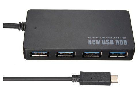 USB Super Speed Hub 3.1 Type C to 4 Port USB 3.0 Converter