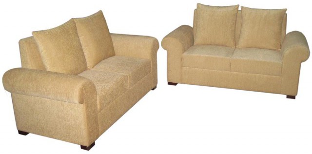 Modern 4 Seater Sofa Set Furniture Solid Wood Cushion SL180F