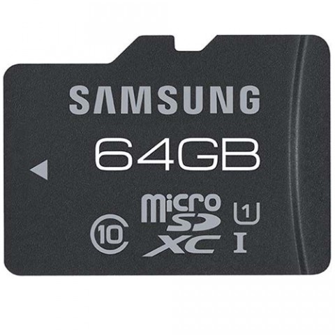 Samsung 64 GB Capacity Class 10 MicroSD Memory Card