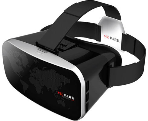 VR Park V3+ Mounted Black Virtual Reality Headset