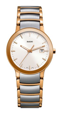 Rado Centrix Rose Gold Case Female Analog Wrist Watch