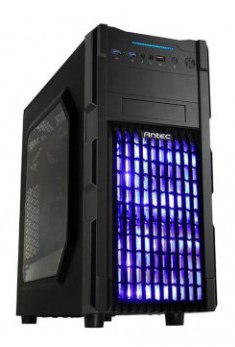 Antec GX200 Six Drive Bays Blue LED Desktop Gaming Casing