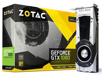 Zotac GeForce GTX 1080 Founders Edition 8GB Video Card