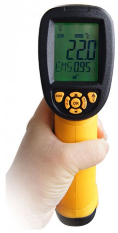 Digital Infrared Laser Thermometer LCD Display AS872