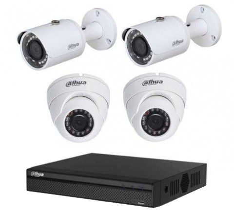 CCTV System Dahua HDCVI  Recorder 4 Camera 1TB HDD