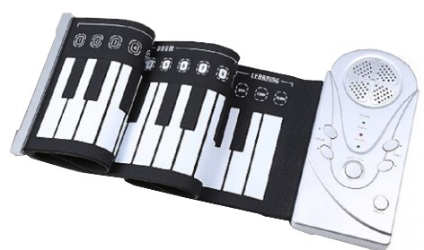 Hand Roll Electronic Piano 49 Soft Keys 16 Tone Function