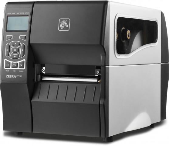 Zebra ZT230 Black & White Thermal Barcode Label Printer