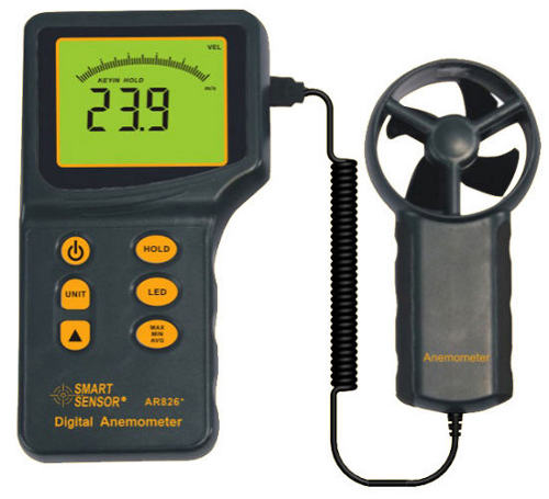 Smart Sensor AR826 Digital Anemometer Wind Speed Tester