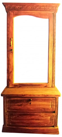 Al-Modina AMFDT-7 Dressing Table Furniture Mirror 2 Drawer