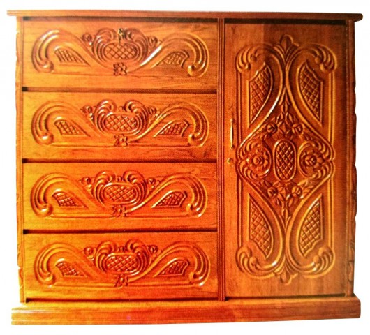 Al-Modina AMFW-25 Furniture 1 Door 4 Drawers Wardrobe