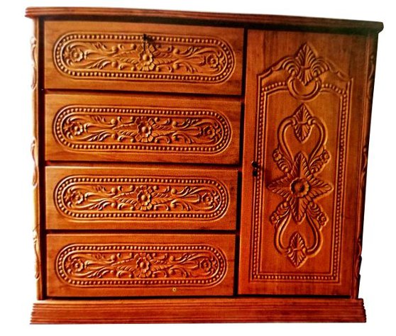 Al-Modina AMFW-37 Furniture 1 Door 4 Drawers Wardrobe