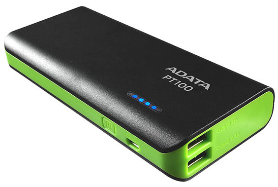 Adata PT100 10000mAh Capacity Mobile Phone Power Bank