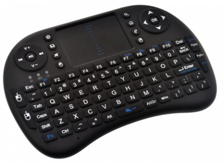 Mini Wireless 15 Meter Black Touchpad Keyboard