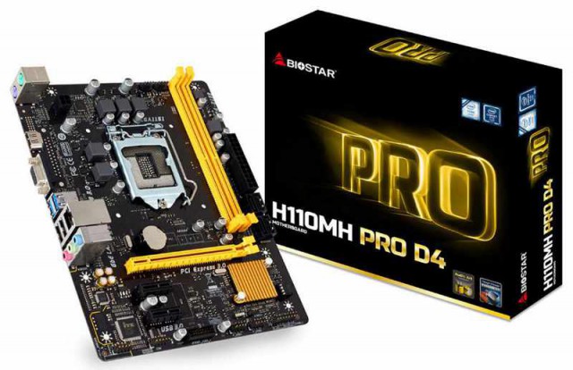 Biostar H110MH Pro D4 Multimedia Motherboard