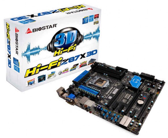 Biostar HiFi Z87X 3D 100% Solid Capacitors Motherboard