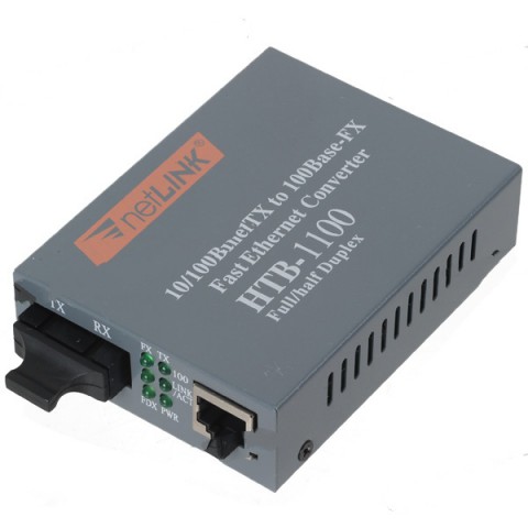 NetLink HTB-1100 Network Fiber Optic Media Converter