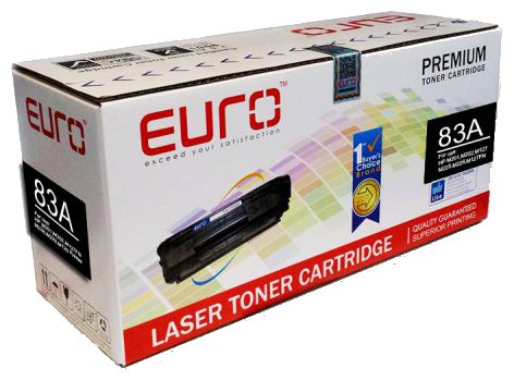 Euro 83A Premium Black Toner Cartridge For HP