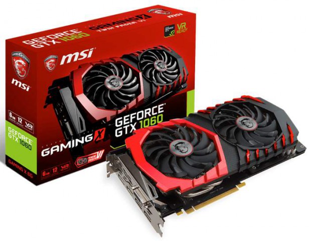 Msi GeForce GTX 1060 Gaming-X 6G Desktop Graphics Card
