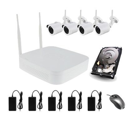CCTV Wi-Fi System Longse WIFI2004PG1SE200 NVR 4 Camera