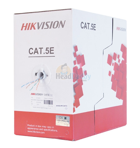 Hikvision DS-1LN5E-S 100% Copper RIP-CORD CAT5-E Cable