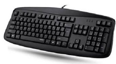 Rapoo N2500 USB Black Wired Computer Keyboard